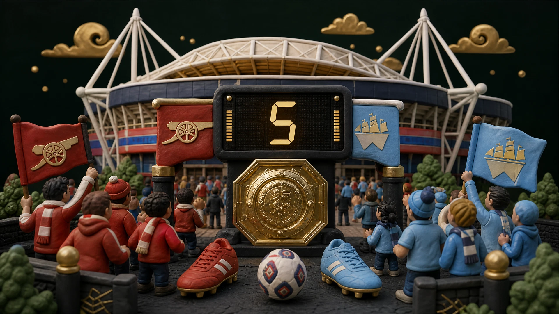 5 Hari Menuju Community Shield: Arsenal vs Man City — Siapa Lebih Siap?