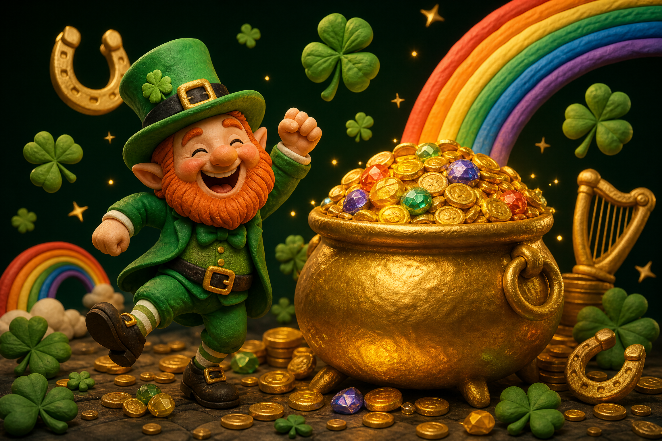 Review Slot Jiggy's Pot O'Gold – Red Tiger Leprechaun Jackpot Progresif