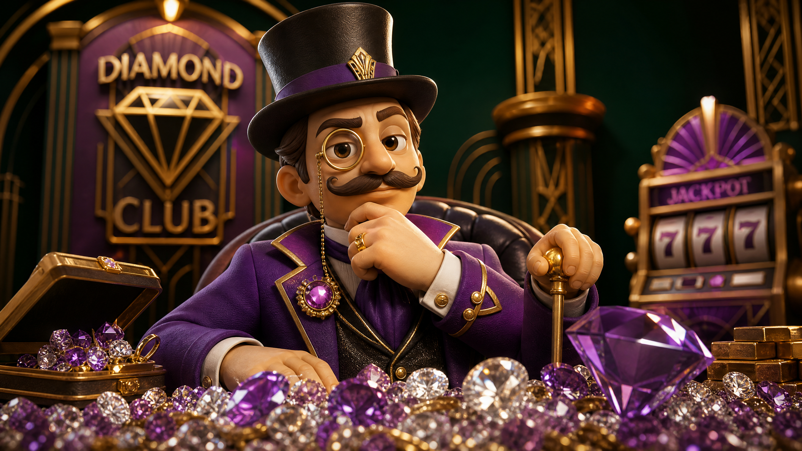 Review Dandy Diamonds Hacksaw Gaming: Art Deco Style, Expanding Wilds, Max Win 5.000x